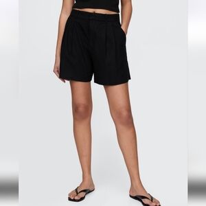 Gap Black Linen Shorts
